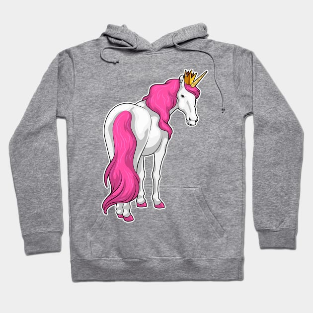 Unicorn Queen Crown Hoodie by Markus Schnabel